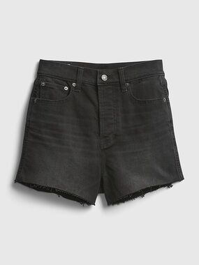 Gap Cheeky Sky High Denim Jean Shorts - Washed Black Size 29 / 8 Tall